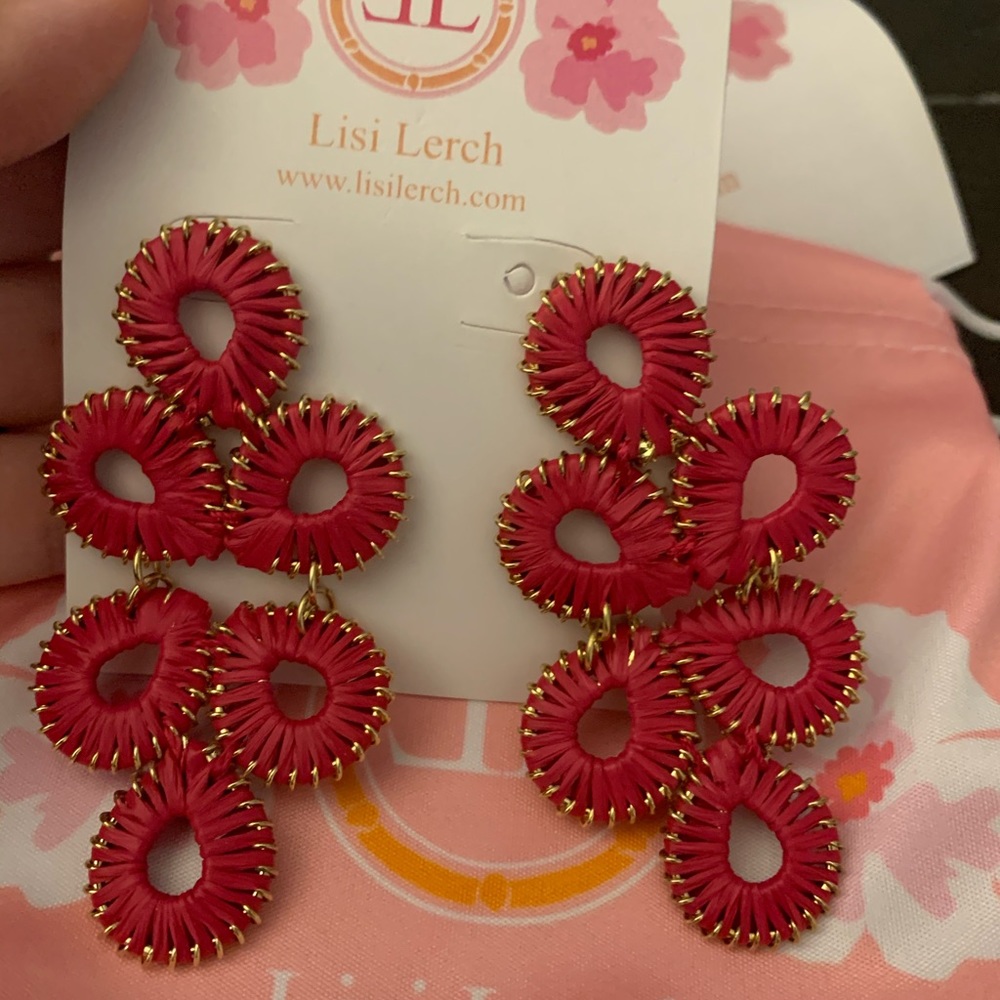 New Ginger Straw Lisi Lerch earrings